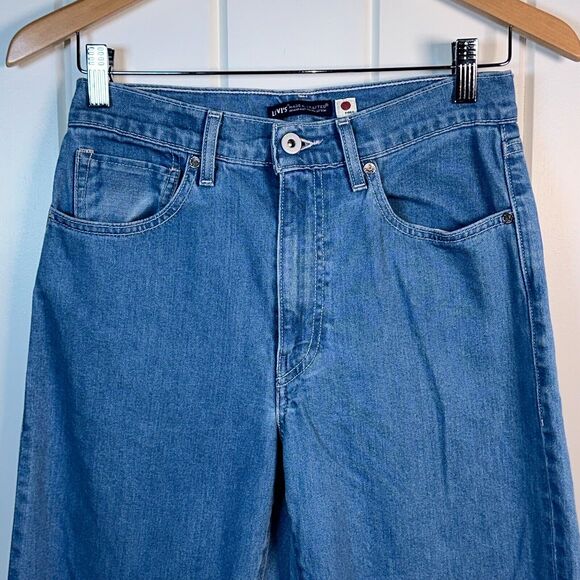 Levis Wedgie Fit Ankle Jeans Women 26 Measure 28x23 White Oak Cone Denim Raw Hem - Picture 3 of 11